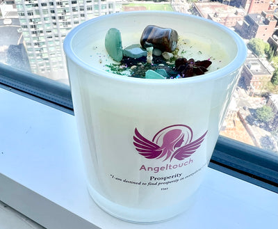Prosperity Candle with Affirmation